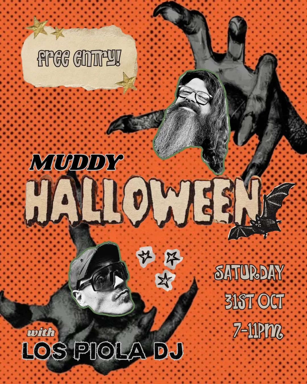 Halloween at the muddy puddle with Los Piola DJ